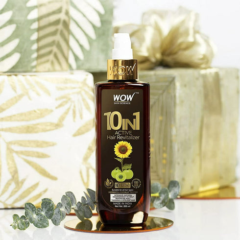 Wow Skin Science 10 in 1 Leave in Conditioner Spray for Dry Damaged Hair