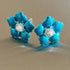 Pure Silver Enamel Blue Flowers 6g (Pack of 2)