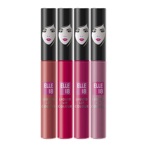 Elle 18 Pink Liquid Lips | Pack Of 4 5.6ml Each