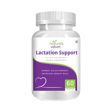 Nature's Velvet Lactation Support Capsule bottle of 60 capsules