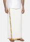 Ramraj Cotton Genxt C198 3|4" Cream Dhoti