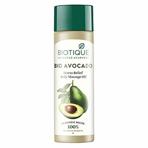 Biotique Advanced Ayurveda Bio Avocado Stress Relief Body Massage Oil 120ml