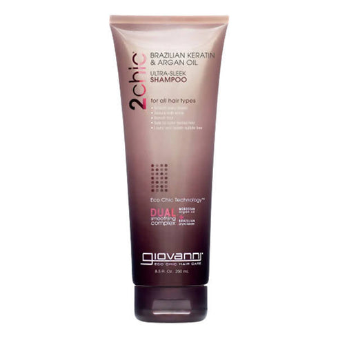 Giovanni Organic 2Chic Brazilian Keratin and Argan Oil UltraSleek Shampoo 250ml