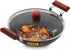 Hawkins Futura Hard Anodised Fish Fry Kadhai 26 cm Diameter 2.5 L with Lid (AFFK25G)