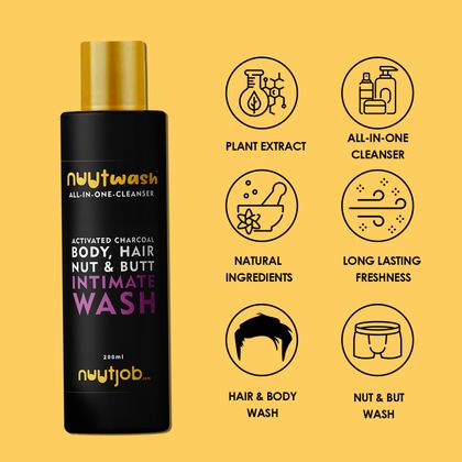 Nuutjob All in one Combo Intimate Wash + Liquid Powder + Intimate Deo Spray 400ml Combo Pack