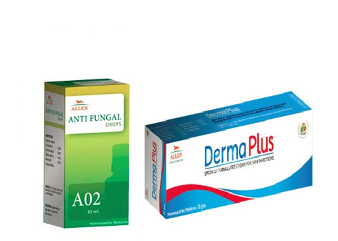 Allen Anti Fungal Combo A02 + Derma Plus Cream packet of 1 Kit