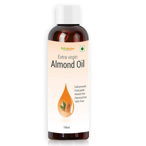 NutroActive Virgin Cold Pressed Pure Almond Oil 120ml