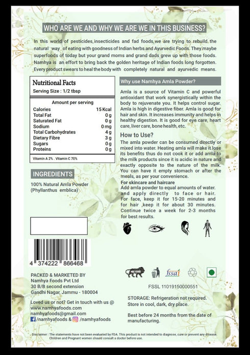 Namhya Amla Powder 100g