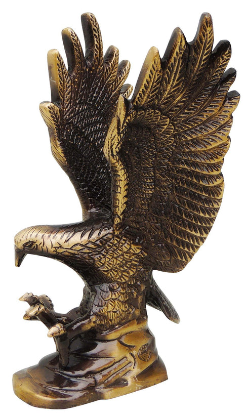 Brass Antique Showpiece Eagle Statue 1.12kg
