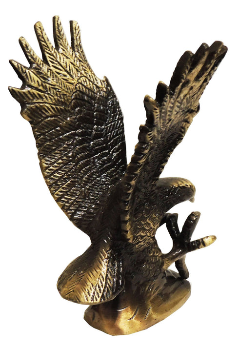 Brass Antique Showpiece Eagle Statue 0.68kg