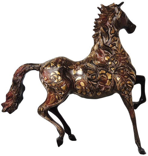 Brass Showpiece Small Horse Statue 6.16kg
