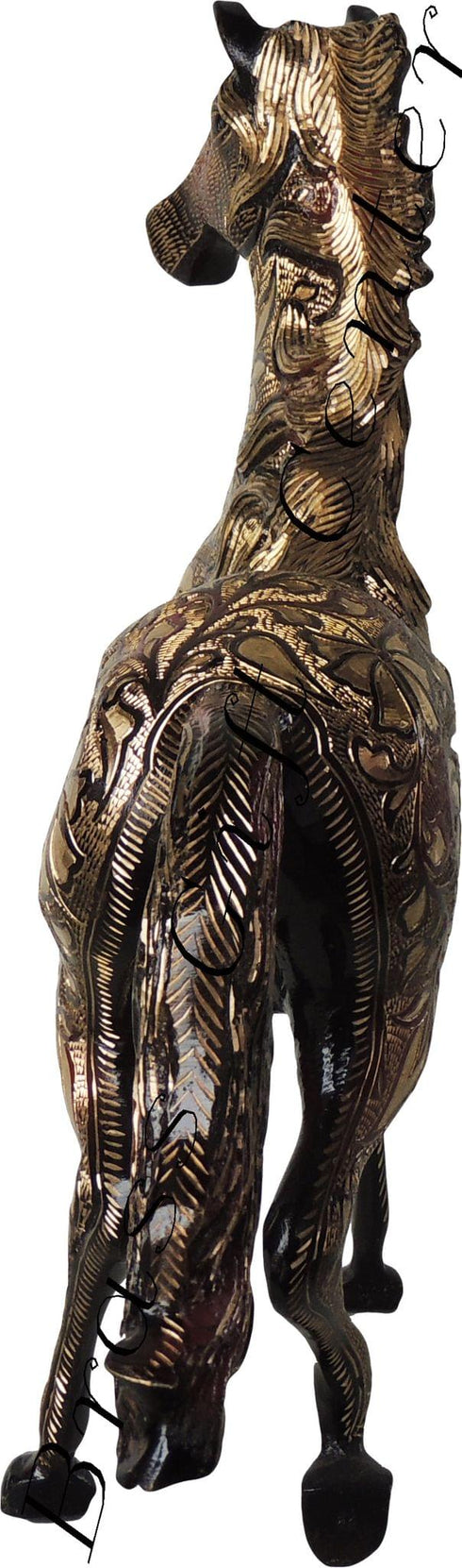 Brass Showpiece Small Horse Statue 6.16kg