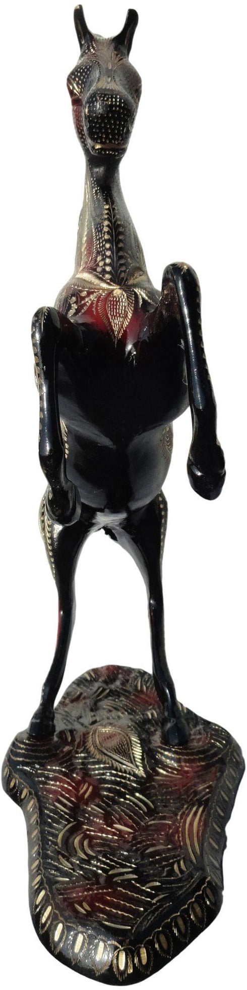 Brass Showpiece Jumping Horse Statue 7.36kg