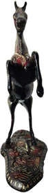 Brass Showpiece Jumping Horse Statue 7.36kg