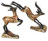 Brass Showpiece Running Deer Statue 0.44kg