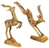 Brass Showpiece Running Deer Statue 0.4kg