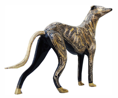 Brass Showpiece Dog Statue 1.145kg