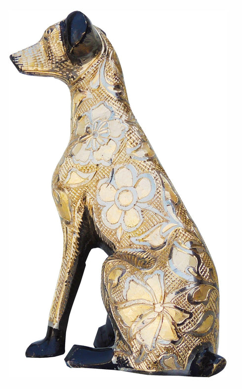 Brass Showpiece Dog Statue 1.031kg