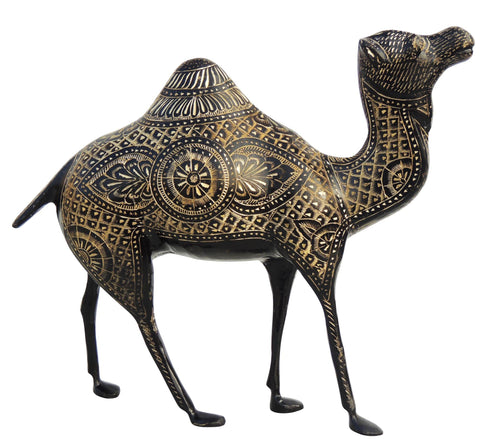 Brass Showpiece Camel Statue 2.86kg