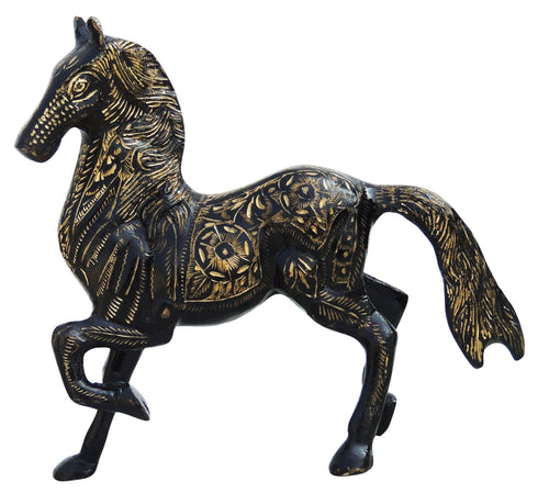 Brass Showpiece Running Horse Statue 1.84kg