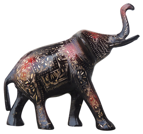 Brass Showpiece Standing Elephant Statue 0.91kg