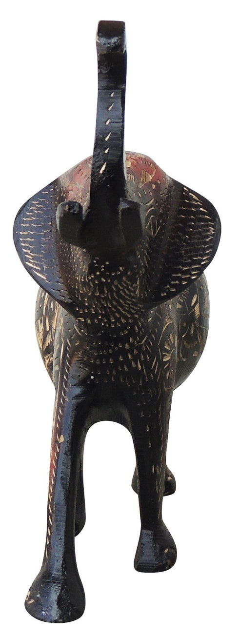 Brass Showpiece Standing Elephant Statue 0.91kg