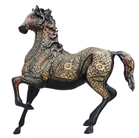 Brass Showpiece Horse Statue 6.24kg