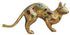 Brass Showpiece Cat Polish Meena Statue 0.6kg