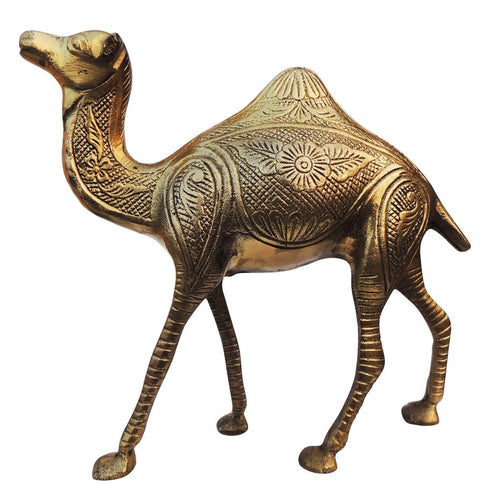 Brass Showpiece Camel Statue 1.52kg