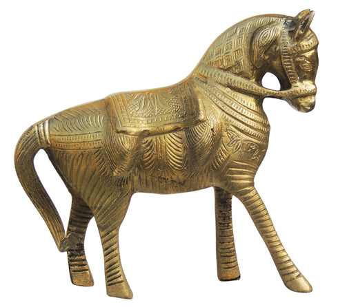 Brass Showpiece Horse Statue 1.82kg