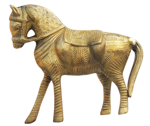 Brass Showpiece Horse Statue 1.82kg