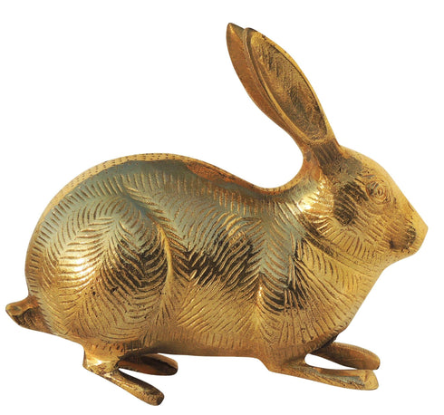 Brass Showpiece Rabbit Statue 1.38kg