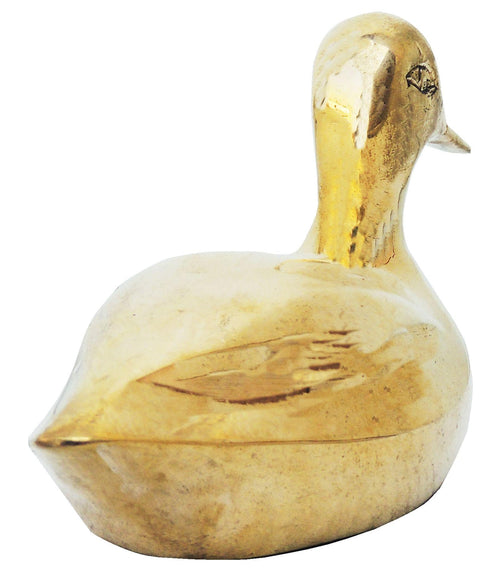 Brass Showpiece Duck Pair Statue 0.245kg