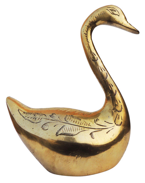 Brass Showpiece Duck Statue 0.66kg