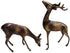 Brass Showpiece Deer Pair Statue 1.38kg