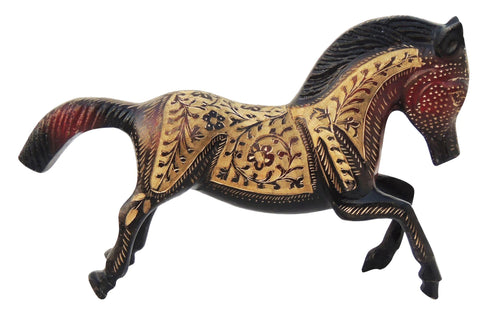 Brass Showpiece Horse Statue 1.48kg