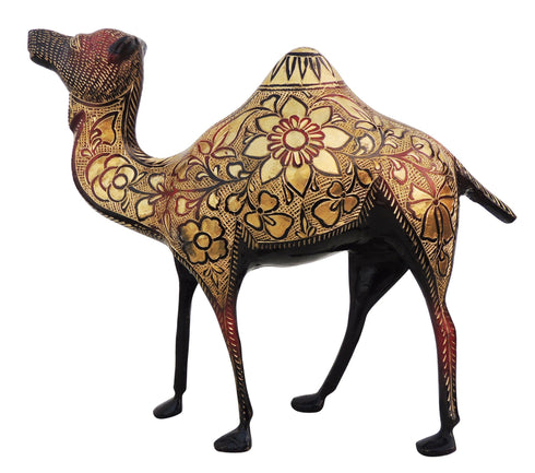 Brass Showpiece Camel Statue 2.66kg