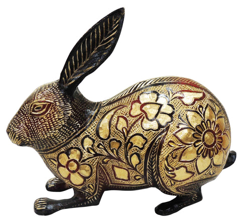 Brass Showpiece Rabbit Statue 1.565kg