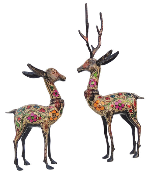 Brass Showpiece Bakri Black Meena 2.72kg