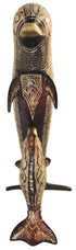 Brass Showpiece Dolphin Statue 1.5kg