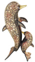 Brass Showpiece Dolphin Statue 1.5kg