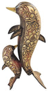 Brass Showpiece Dolphin Statue 1.5kg