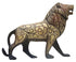 Brass Showpiece Lion Statue 1.06kg