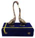 Brass Showpiece Duck Pair Statue 0.98kg