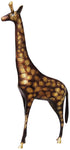 Brass Showpiece Standing Giraffe Statue 1.54kg