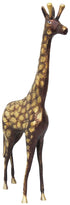 Brass Showpiece Standing Giraffe Statue 1.54kg