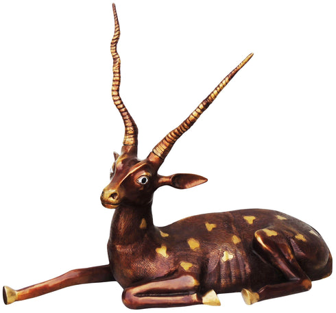 Brass Showpiece Reindeer Statue 23.52kg