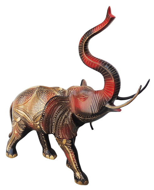 Brass Showpiece Elephant Statue 15.89kg