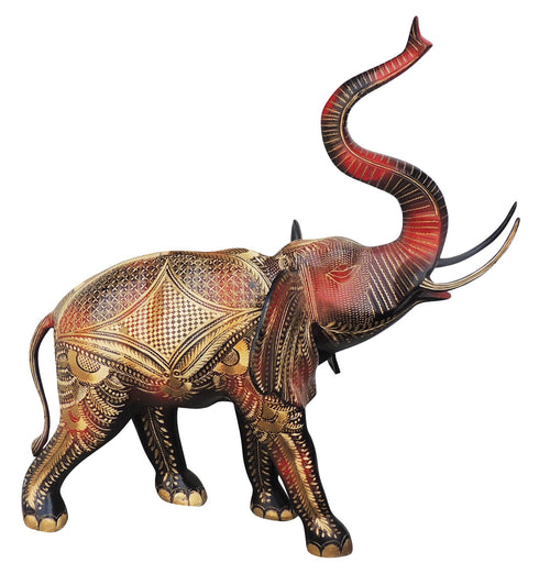 Brass Showpiece Elephant Statue 15.89kg