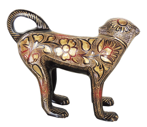 Brass Showpiece Monkey Bandar Statue 2.175kg